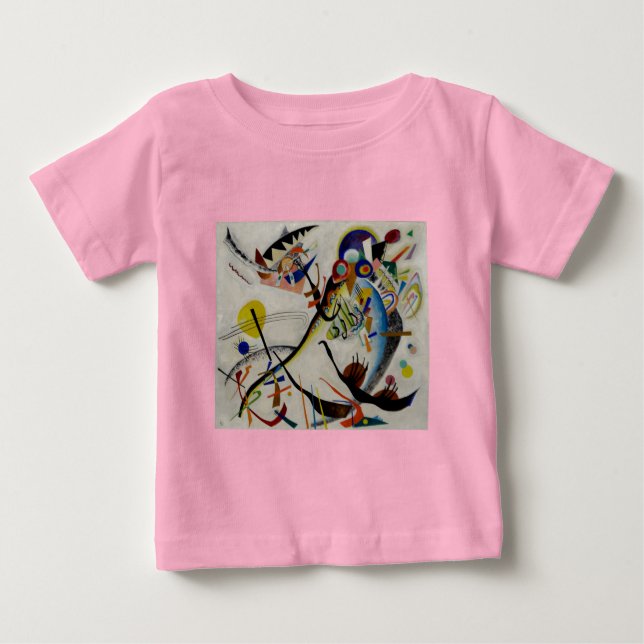 T-shirt Pour Bébé Segment bleu de Kandinsky (Devant)