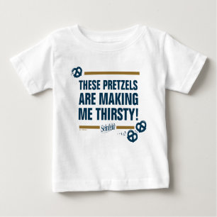 T-shirt Pour Bébé Seinfeld   Graphique de typographie "Ces Pretzels"
