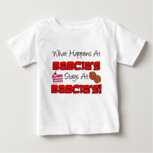 T-shirt Pour Bébé Séjours chez Babcia