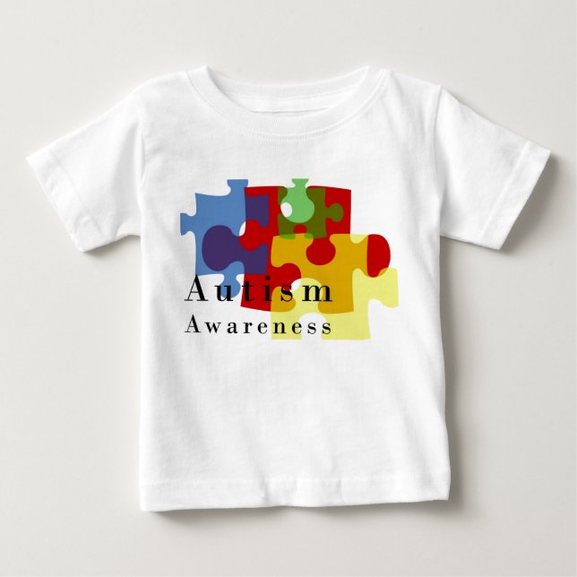 T-shirt Pour Bébé Sensibilisation sur l'autisme (Devant)