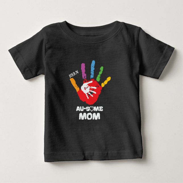 T-shirt Pour Bébé Sensibilisation sur l'autisme personnalisée T-shir (Devant)