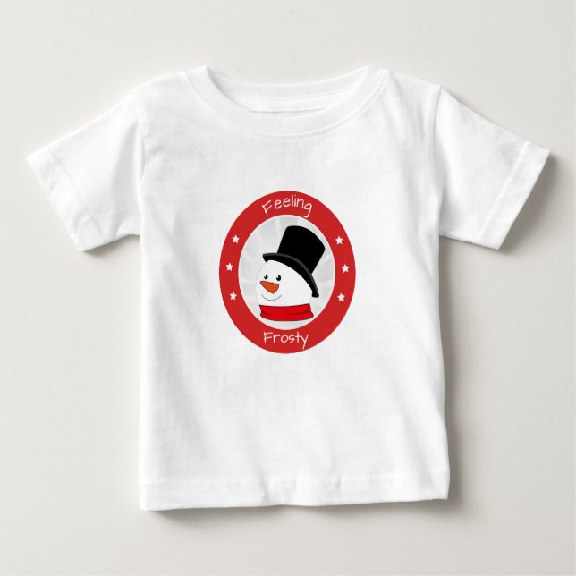 T-shirt Pour Bébé Sentiment de neige gelée (Devant)