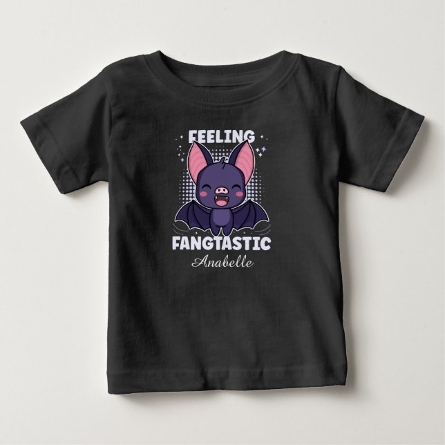 T-shirt Pour Bébé Sentiment fangtastique | Bat Vampire mignonne - No (Devant)