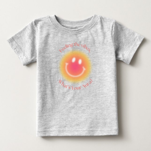 T-shirt Pour Bébé Sentir les Vibes (Devant)