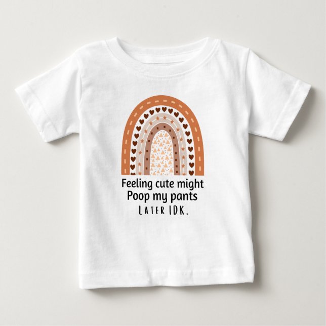 T-shirt Pour Bébé Sentir mignon pourrait faire tomber mon pantalon p (Devant)