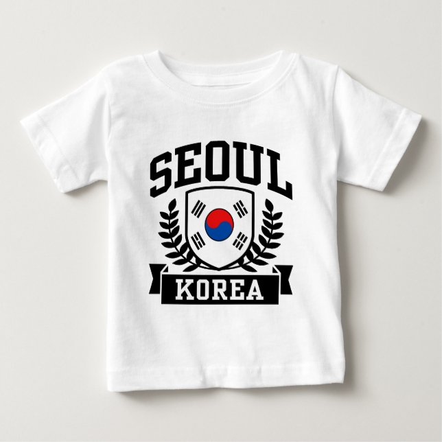T-shirt Pour Bébé Séoul Corée (Devant)