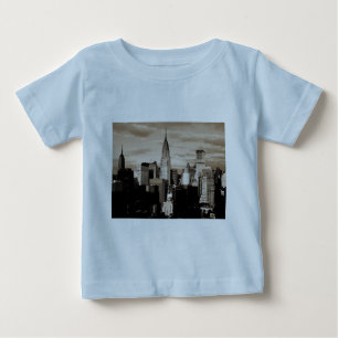 T-shirt Pour Bébé Sepia New York City - Croquis