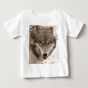T-shirt Pour Bébé Sepia Wolf