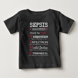 T-shirt Pour Bébé Sepsis Awareness Watch pour le guide TIME