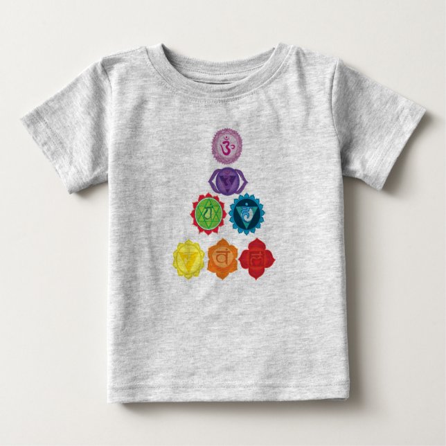T-shirt Pour Bébé Sept Chakra Baby Football Bodysuit (Devant)