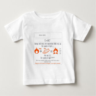 T-shirt Pour Bébé Série de la physique E = mc2