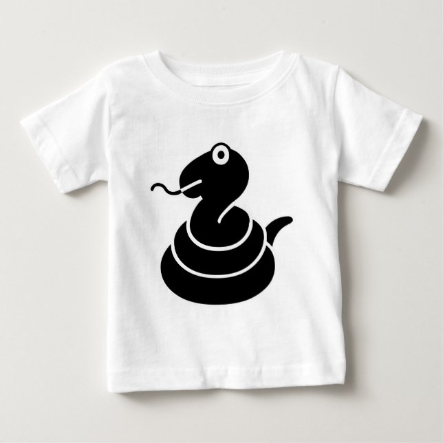T-shirt Pour Bébé Serpent (Devant)