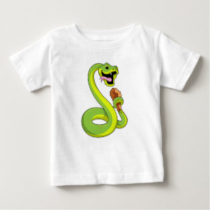 T-shirt Pour Bébé Serpent au poulet
