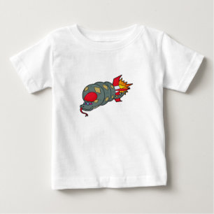 T-shirt Pour Bébé Serpent avec fusée