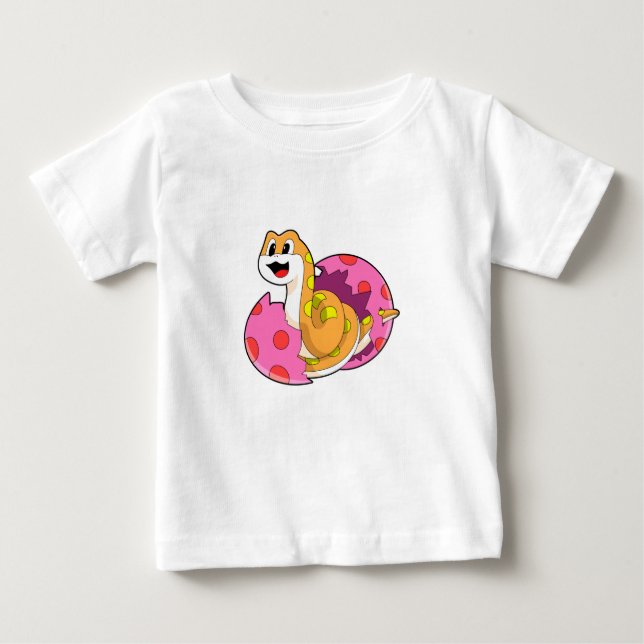 T-shirt Pour Bébé Serpent avec oeuf (Devant)