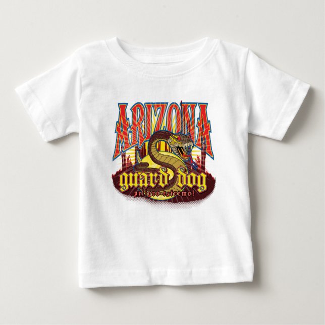 T-shirt Pour Bébé Serpent de chien de la Garde de l'Arizona (Devant)