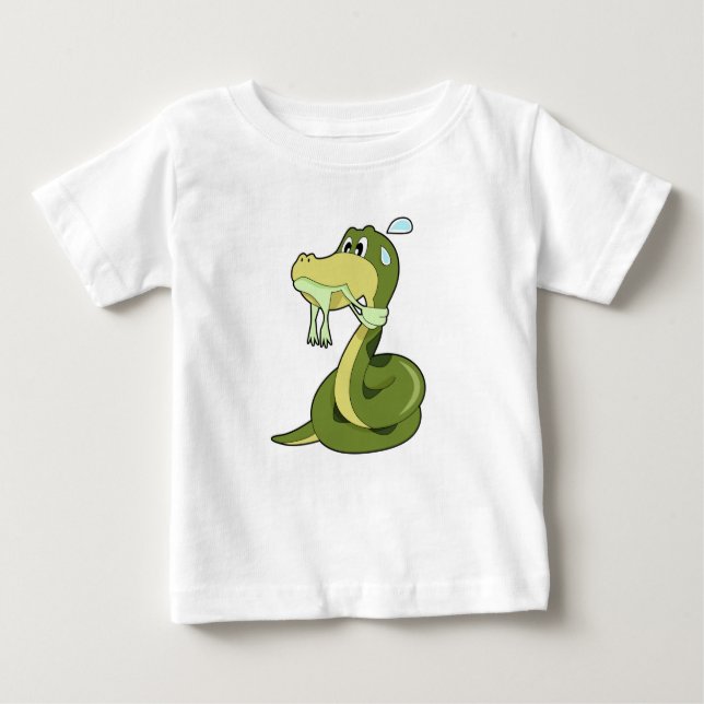 T-shirt Pour Bébé Serpent drôle (Devant)