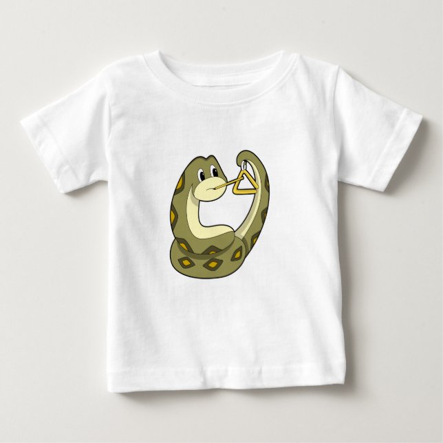 T-shirt Pour Bébé Serpent en musique avec Triangle.PNG (Devant)