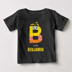 T-shirt Pour Bébé Sesame Street   B est pour Big Bird