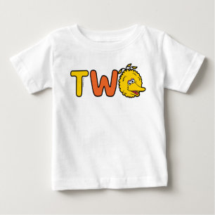 T-shirt Pour Bébé Sesame Street Big Bird Deuxième anniversaire