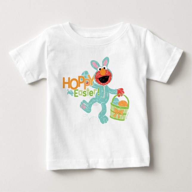 T-shirt Pour Bébé Sesame Street - Elmo | Pâques joyeux (Devant)