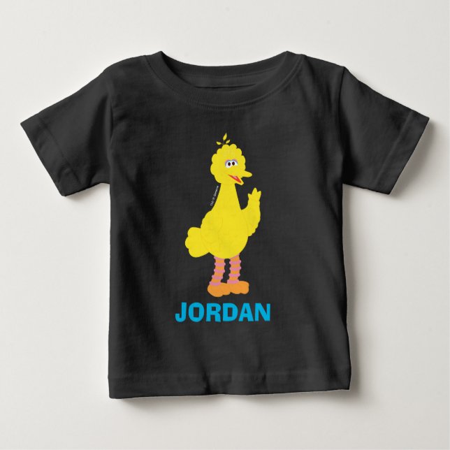 T-shirt Pour Bébé Sesame Street | Grand Oiseau personnalisé (Devant)