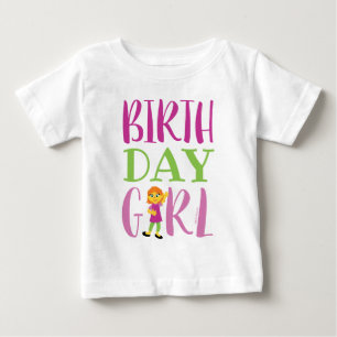 T-shirt Pour Bébé Sesame Street   Julia - Fille d'anniversaire