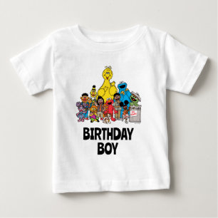 T-shirt Pour Bébé Sesame Street   Les Copains de Sesame Anniversaire