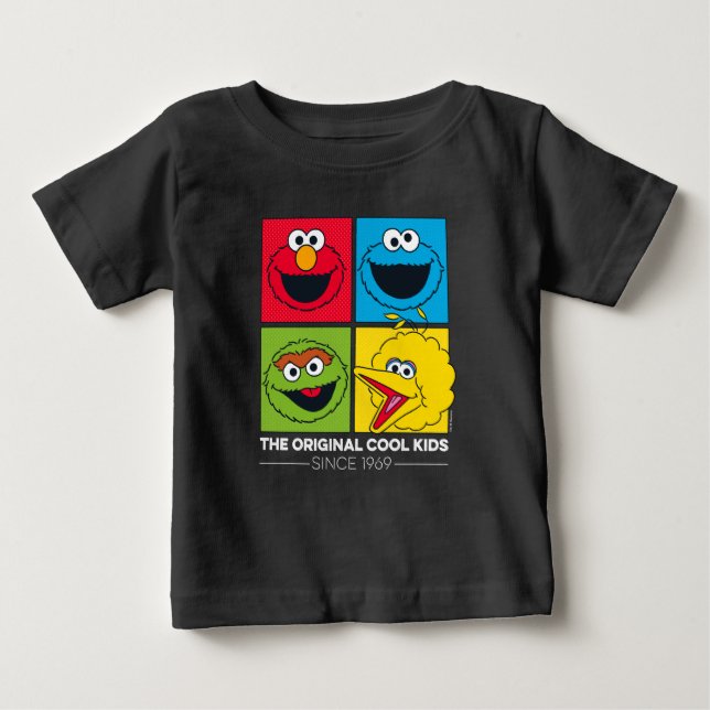 T-shirt Pour Bébé Sesame Street | Les Enfants Cool Originaux (Devant)