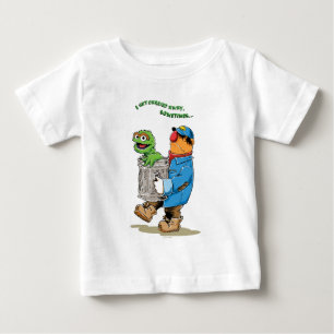 T-shirt Pour Bébé Sesame Street   Oscar & Bruno l'éboueur