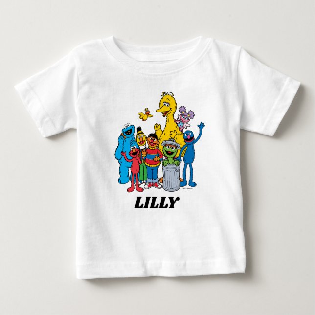 T-shirt Pour Bébé Sesame Street Pals Wing (Devant)