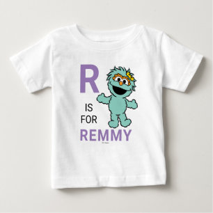 T-shirt Pour Bébé Sesame Street   R comme Rosita   Ajoutez votre nom
