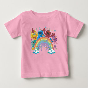 T-shirt Pour Bébé Sesame Street Unicorn Arc-en-ciel