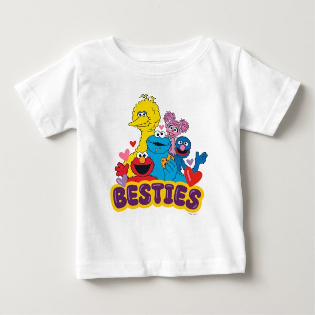 T-shirt Pour Bébé Sesame Street Valentine Besoins (Devant)