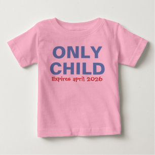T-shirt Pour Bébé Seul Enfant Expirant Funny Blue Big Brother Toddle