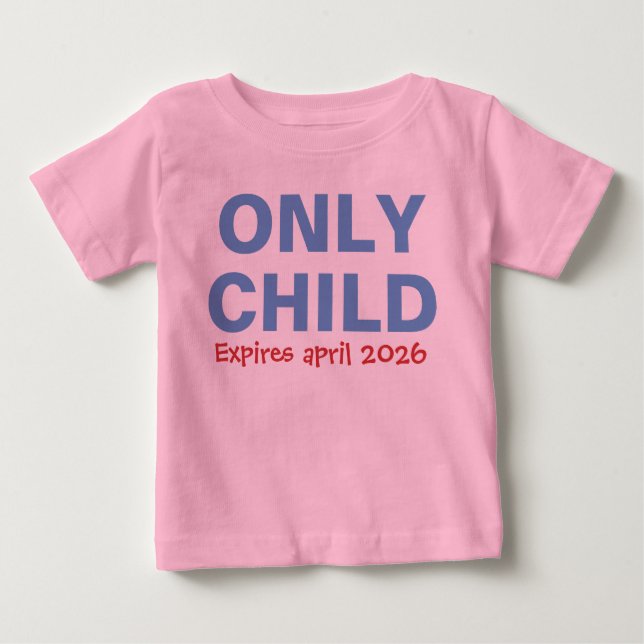 T-shirt Pour Bébé Seul Enfant Expirant Funny Blue Big Brother Toddle (Devant)