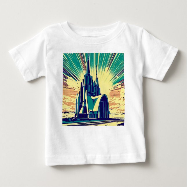 T-shirt Pour Bébé SF Église futuriste 3 (Devant)