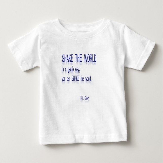 T-shirt Pour Bébé SHAKE the World - D'une manière douce (Devant)