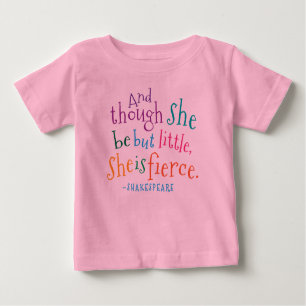 T-shirt Pour Bébé Shakespeare Citation Elle Est Fierce Girls Tutu Ts
