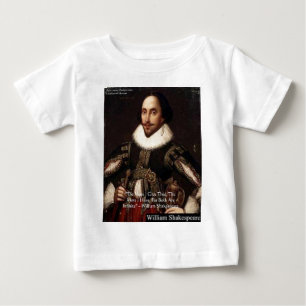 T-shirt Pour Bébé Shakespeare "Donner Infiniment" Aimer Citations Ca