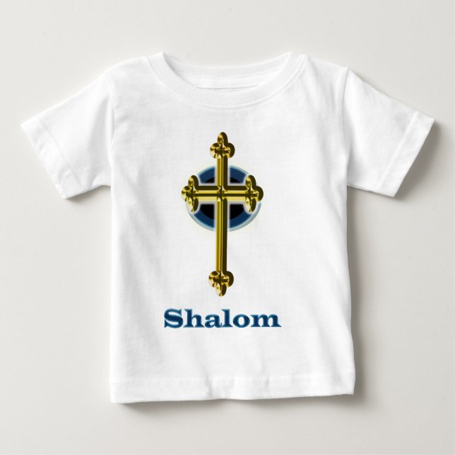 T-shirt Pour Bébé Shalom (Devant)
