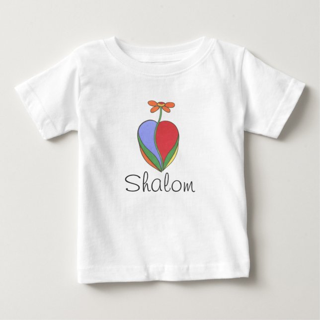 T-shirt Pour Bébé Shalom (Devant)