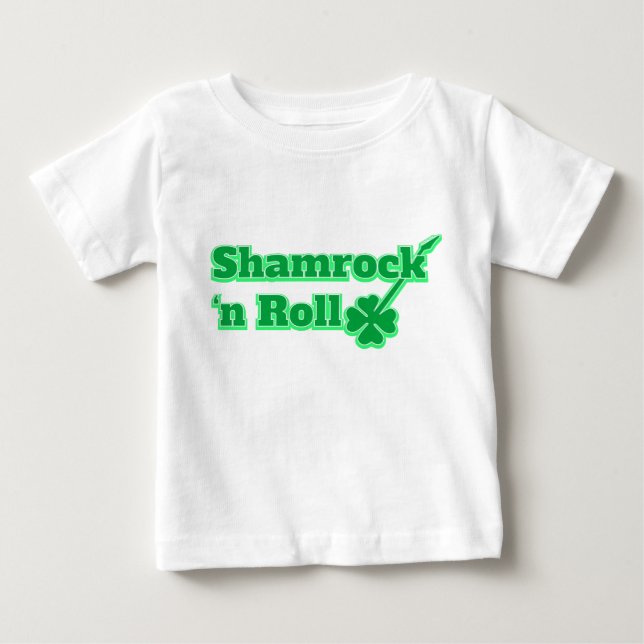 T-shirt Pour Bébé Shamrock 'n Roll (Devant)
