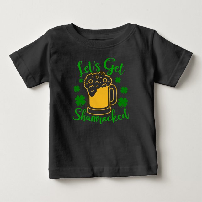 T-shirt Pour Bébé Shamrocked - Fantastique Saint Patrick’s Day (Devant)