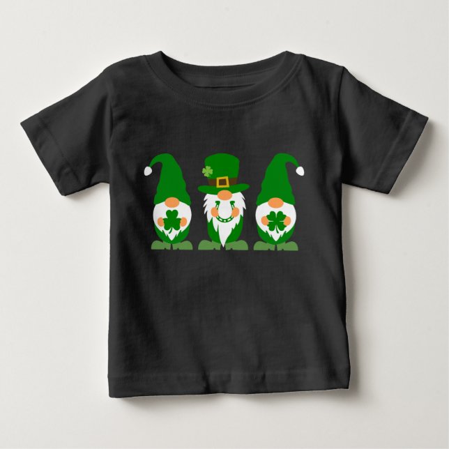 T-shirt Pour Bébé Shamrocks et bons 🍀 (Devant)