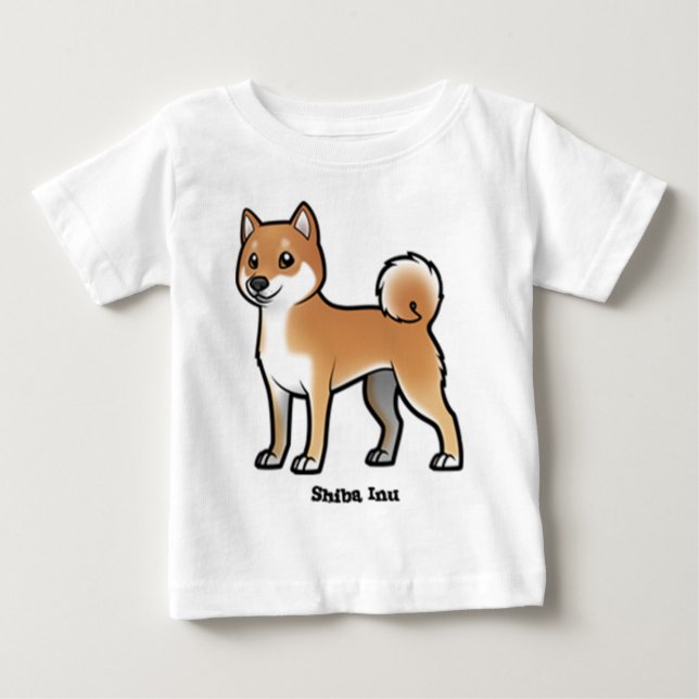 T-shirt Pour Bébé shiba inu (Devant)