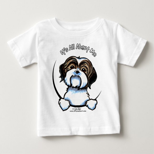 T-shirt Pour Bébé Shih Tzu C'Est Tout Pour Moi (Devant)