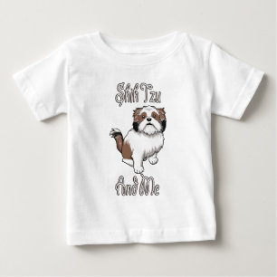 T-shirt Pour Bébé Shih Tzu et moi drôle de design de chien Shih Tzu