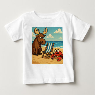 T-shirt Pour Bébé Shoreline Showdown – Who Gets the Seat? Kids Tee