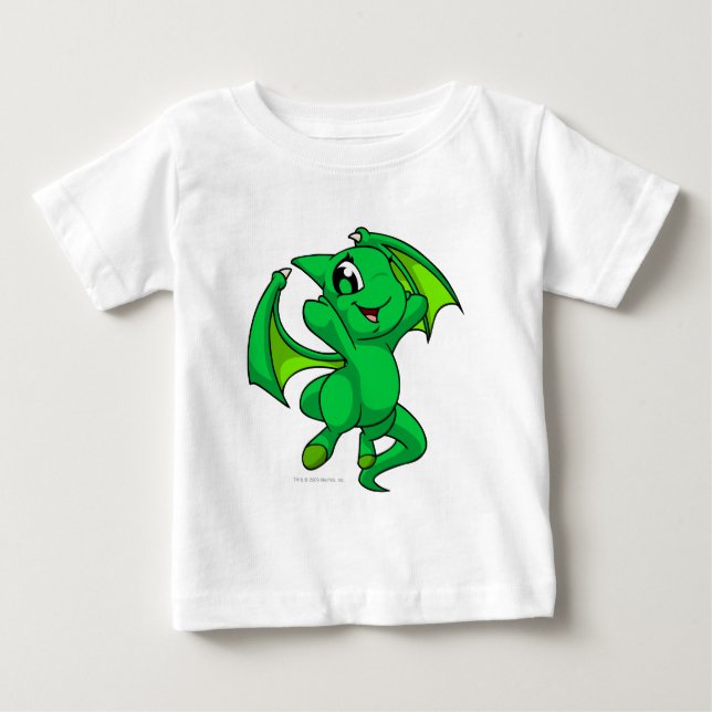 T-shirt Pour Bébé Shoyru Green (Devant)